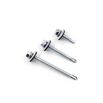 Hex Washer Head Self - boreskruer med EPDM -vaskemaskin