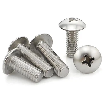 SS316 Mushroom Head Cross Machine Skruer